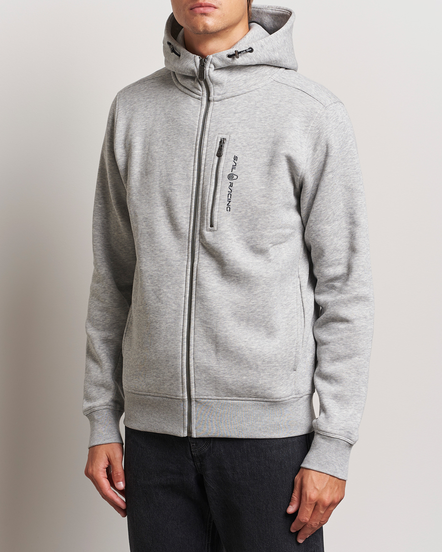 Homme | Pulls Et Tricots | Sail Racing | Bowman Full Zip Hoodie Grey Melange