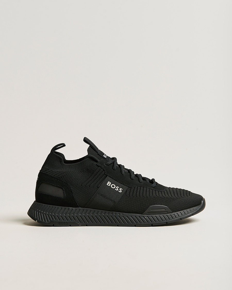 Homme | Titanium Running Sneaker Black | BOSS BLACK | Titanium Running Sneaker Black