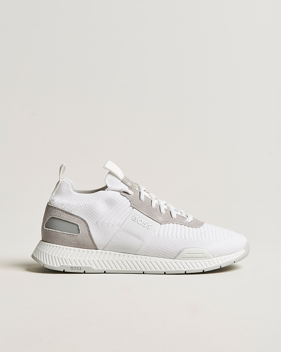 Homme | Titanium Running Sneaker White | BOSS BLACK | Titanium Running Sneaker White