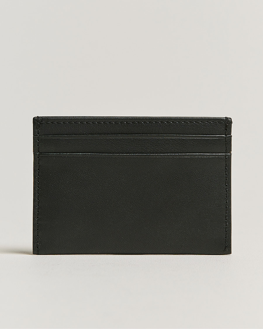 Homme | Signature Leather Card Holder Black | BOSS BLACK | Signature Leather Card Holder Black