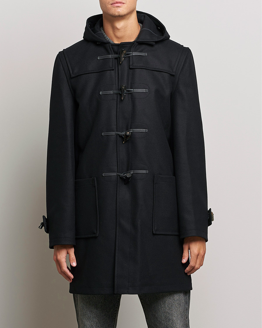 Homme |  | Gloverall | Cashmere Blend Duffle Coat Black