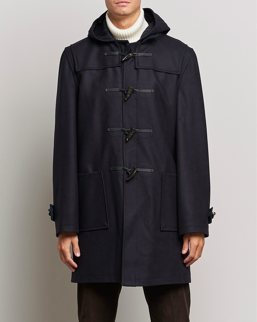 Homme |  | Gloverall | Cashmere Blend Duffle Coat Navy