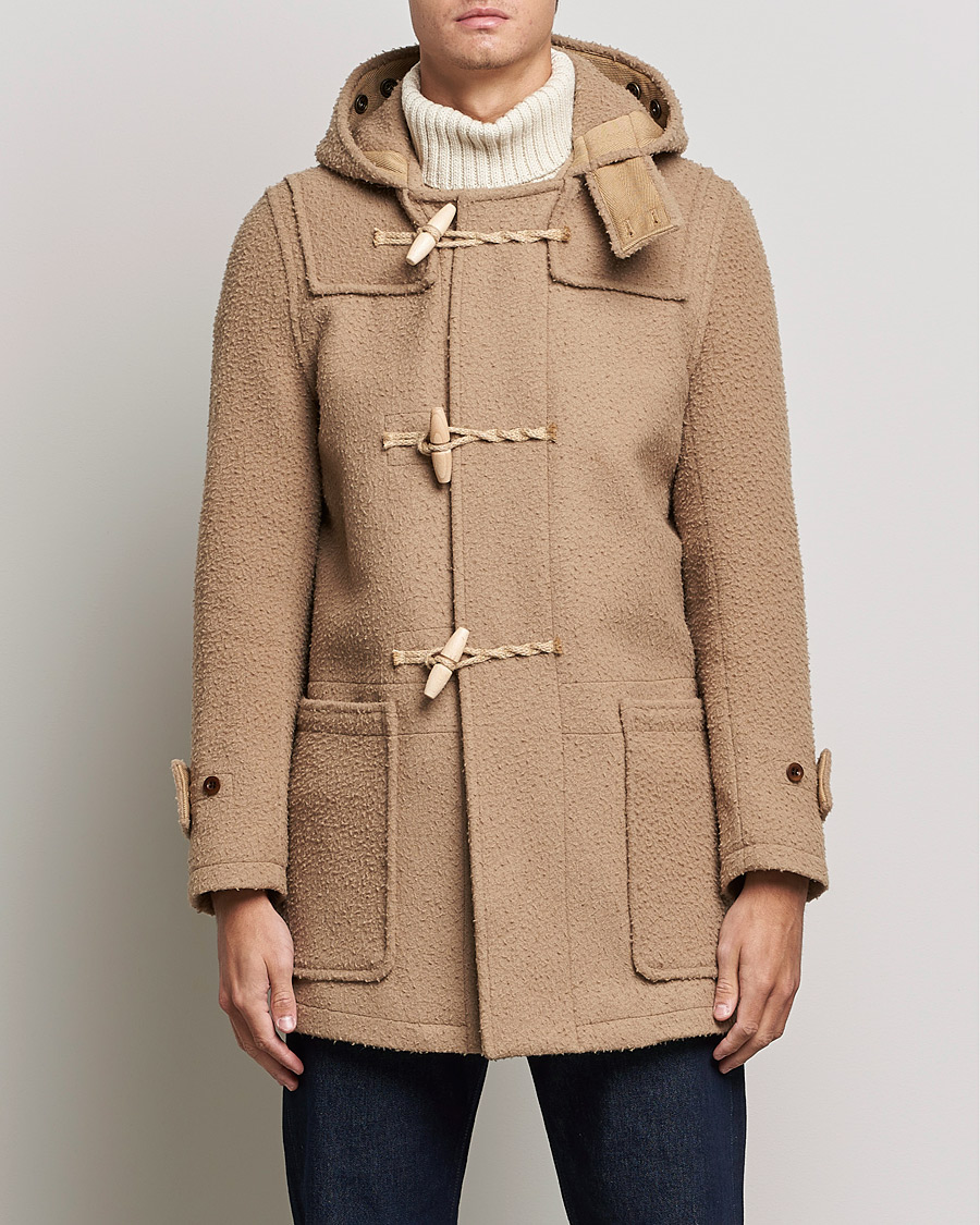 Homme |  | Gloverall | Monty Casentino Wool Duffle Coat Camel
