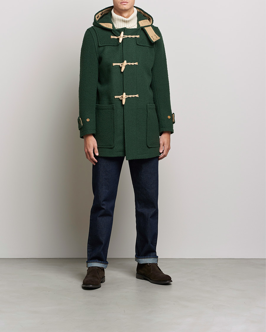 Homme | Manteaux Et Vestes | Gloverall | Monty Casentino Wool Duffle Coat Moss