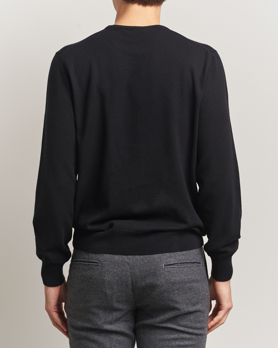 Homme | Pulls Et Tricots | Piacenza Cashmere | Cashmere Crew Neck Sweater Black