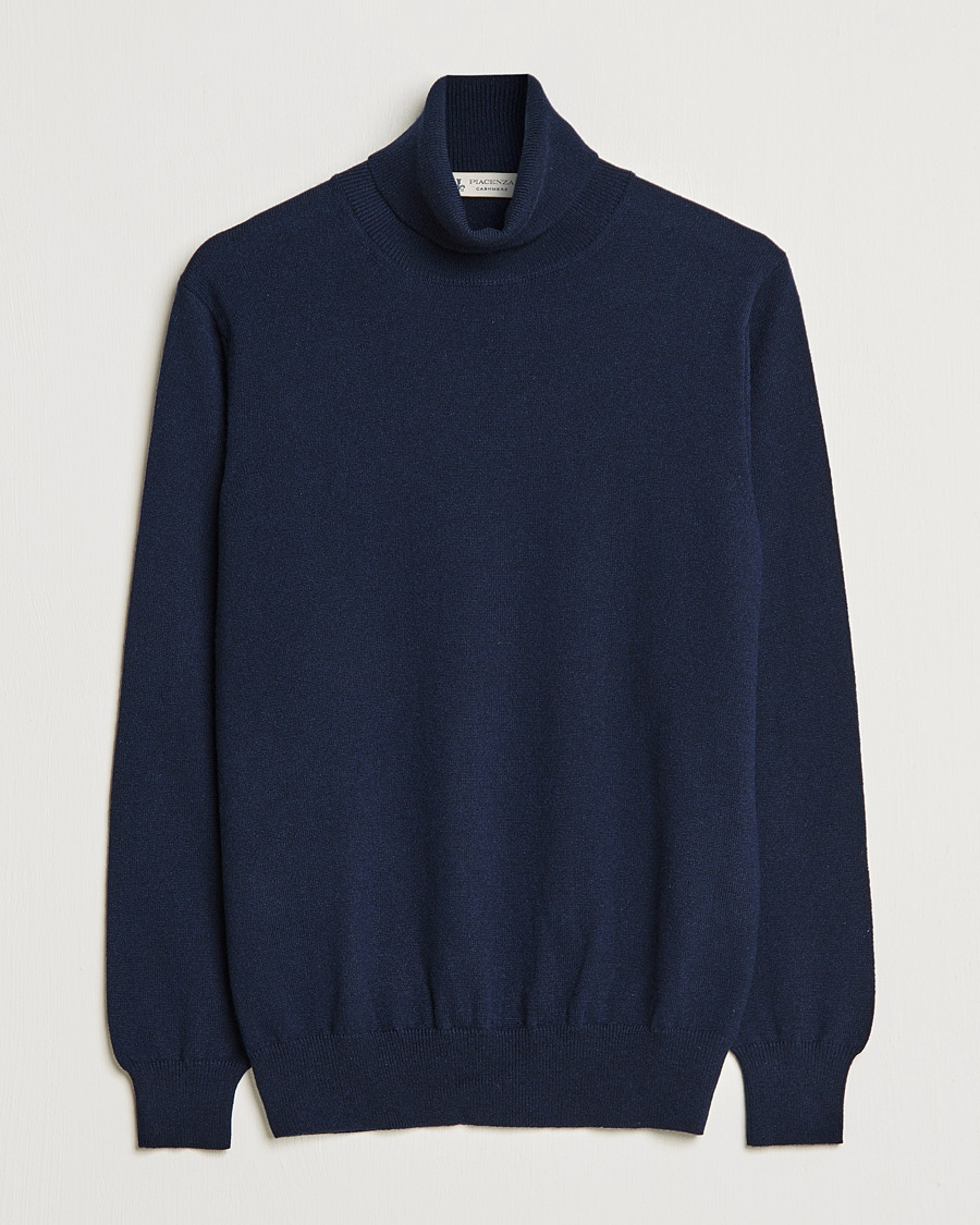 Homme | Pulls Et Tricots | Piacenza Cashmere | Cashmere Rollneck Sweater Navy
