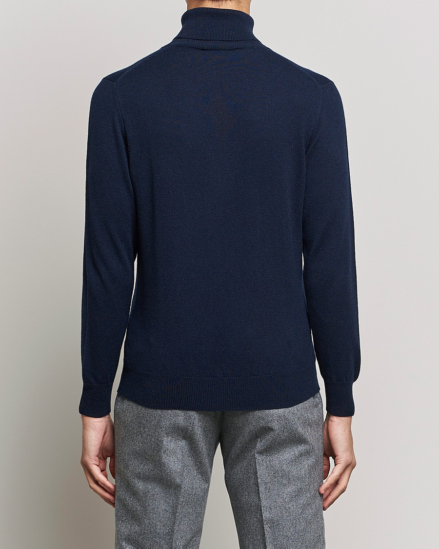 Homme | Pulls Et Tricots | Piacenza Cashmere | Cashmere Rollneck Sweater Navy