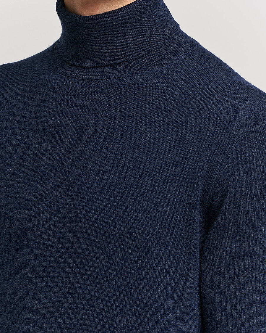 Homme | Pulls Et Tricots | Piacenza Cashmere | Cashmere Rollneck Sweater Navy