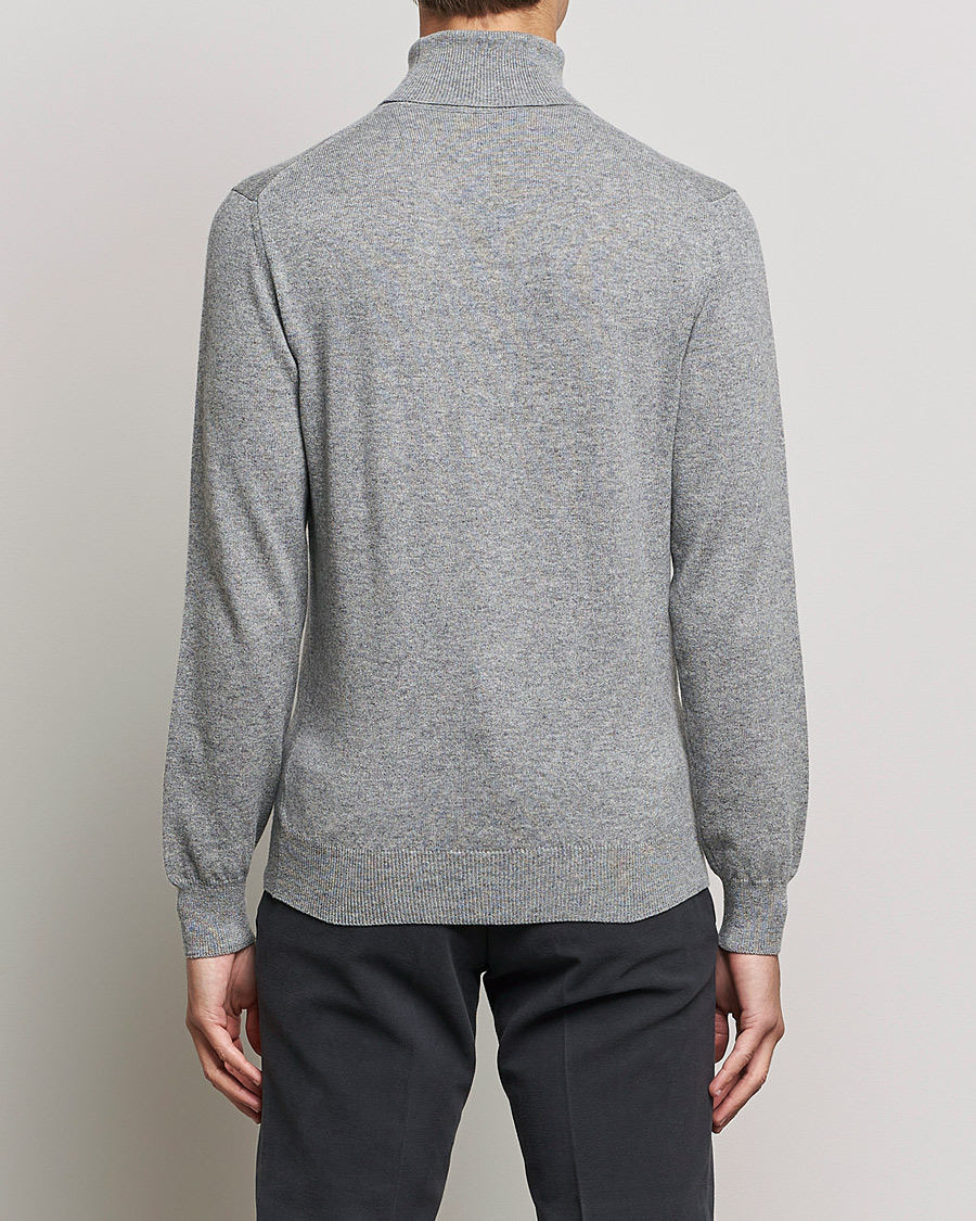 Homme | Pulls Et Tricots | Piacenza Cashmere | Cashmere Rollneck Sweater Light Grey