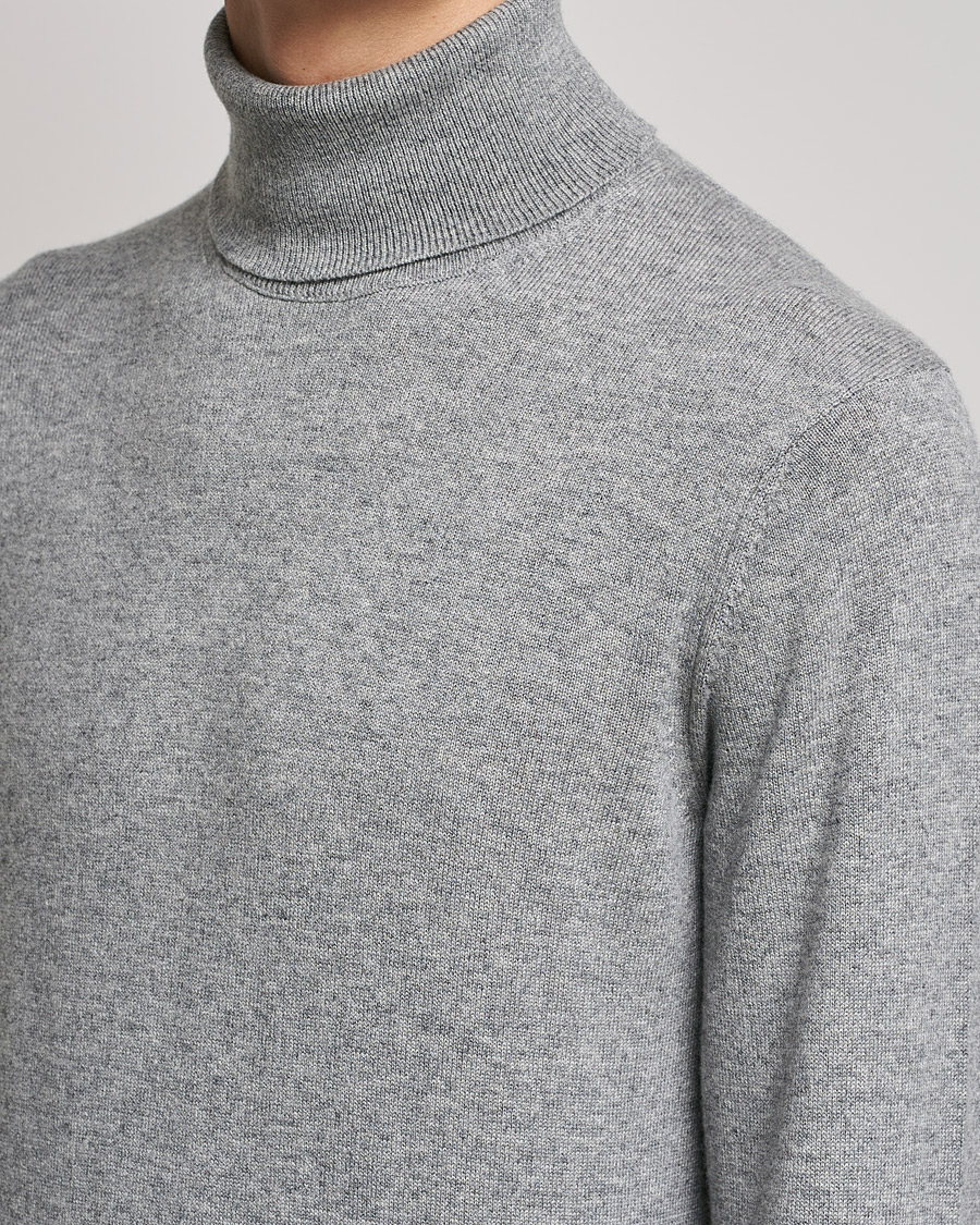 Homme | Pulls Et Tricots | Piacenza Cashmere | Cashmere Rollneck Sweater Light Grey