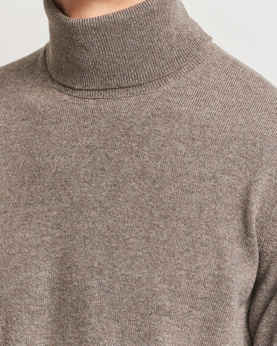 Homme | Pulls Et Tricots | Piacenza Cashmere | Cashmere Rollneck Sweater Brown