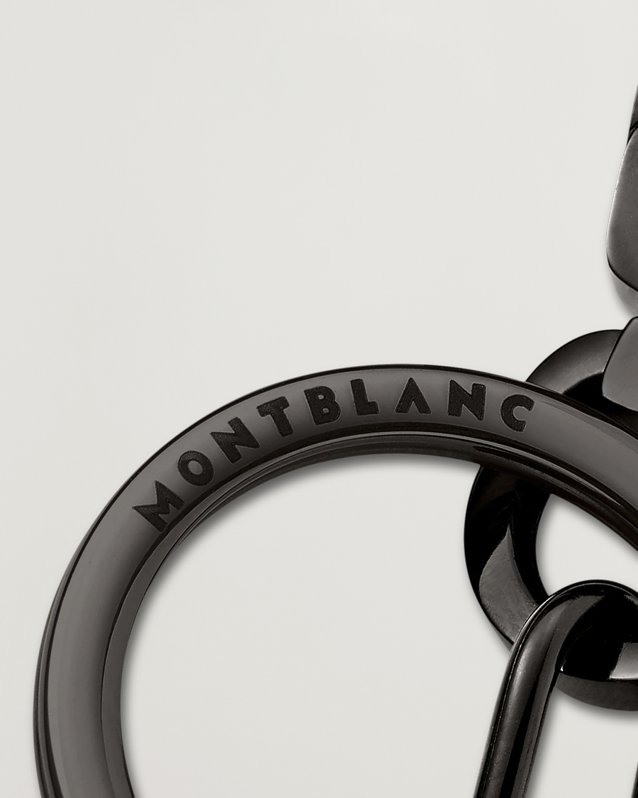 Men | Keychains | Montblanc | Meisterstück Spinning Emblem Key Fob Black