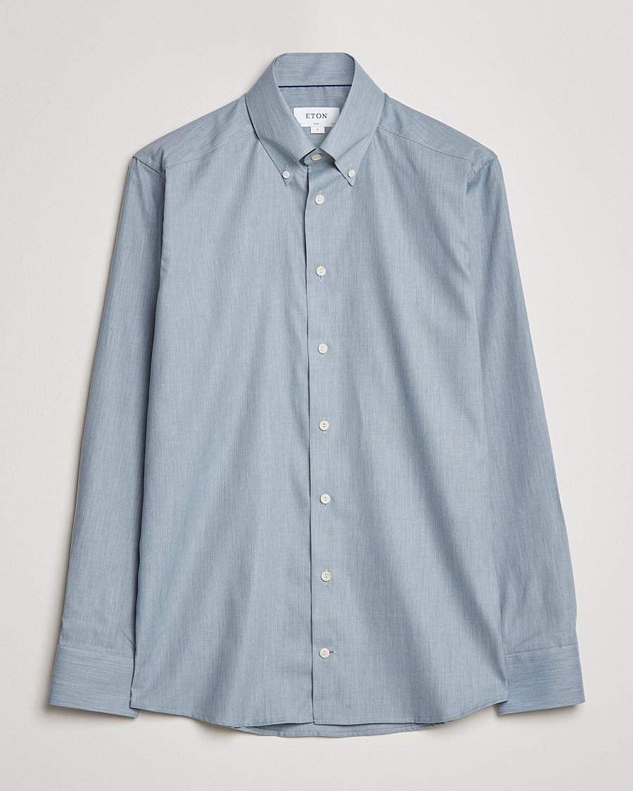 Homme | Chemises | Eton | Wrinkle Free Button Down Oxford Shirt Light Blue