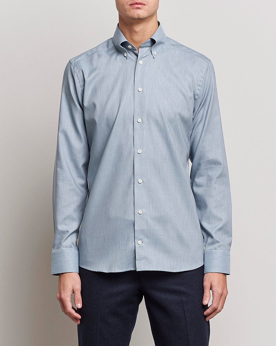 Homme | Chemises | Eton | Wrinkle Free Button Down Oxford Shirt Light Blue