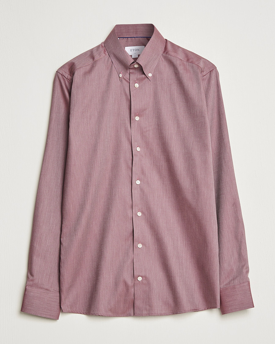 Homme | Chemises | Eton | Wrinkle Free Button Down Oxford Shirt Red