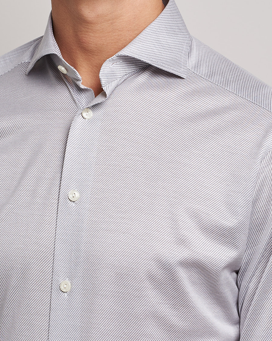 Homme | Chemises | Eton | King Knit Filo Di Scozia Shirt Grey