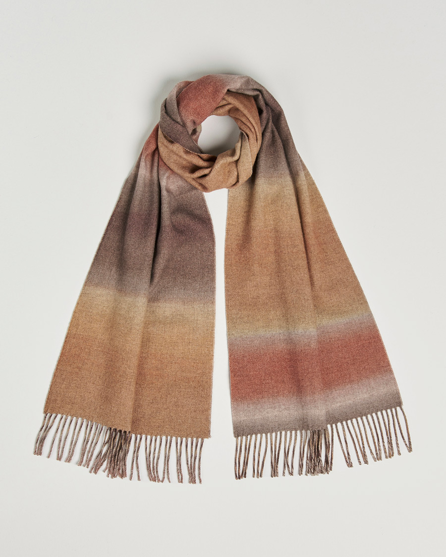 Homme | Eton Block Wool Scarf Orange | Eton | Block Wool Scarf Orange