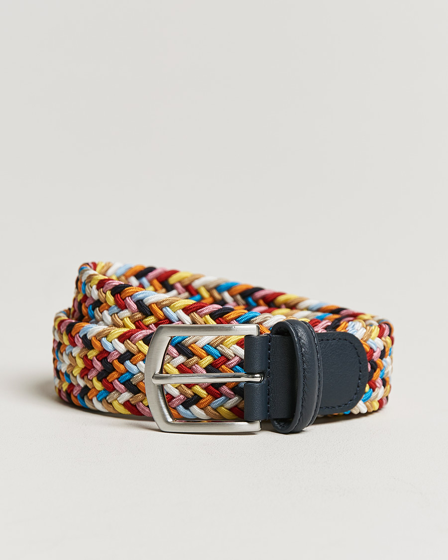 Homme | Ceintures | Anderson's | Stretch Woven 3,5 cm Belt Multi