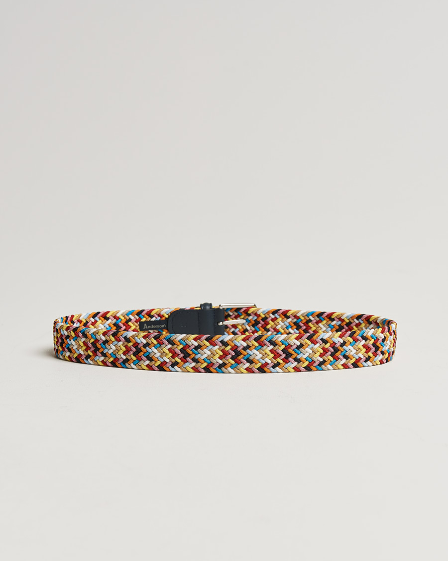 Homme | Sections | Anderson\'s | Stretch Woven 3,5 cm Belt Multi