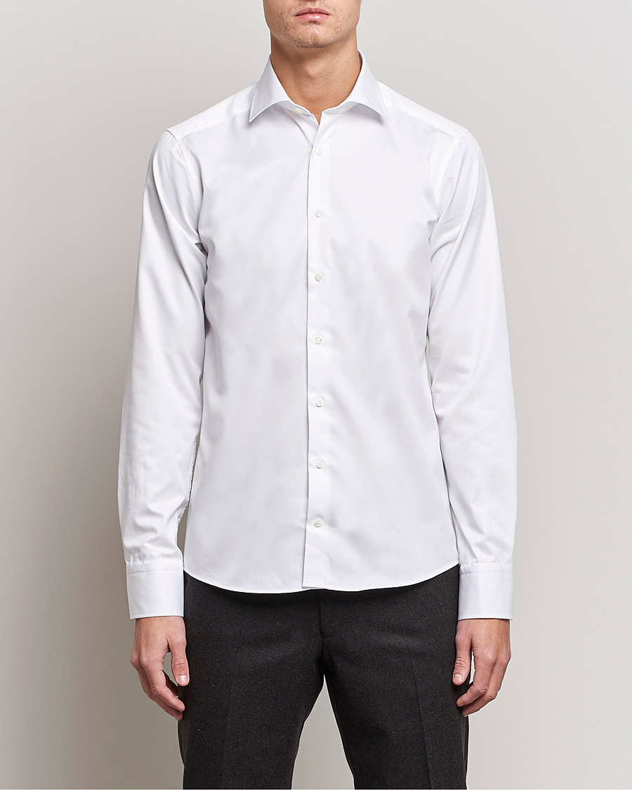 Homme | Chemises | Stenströms | Superslim Plain Shirt White