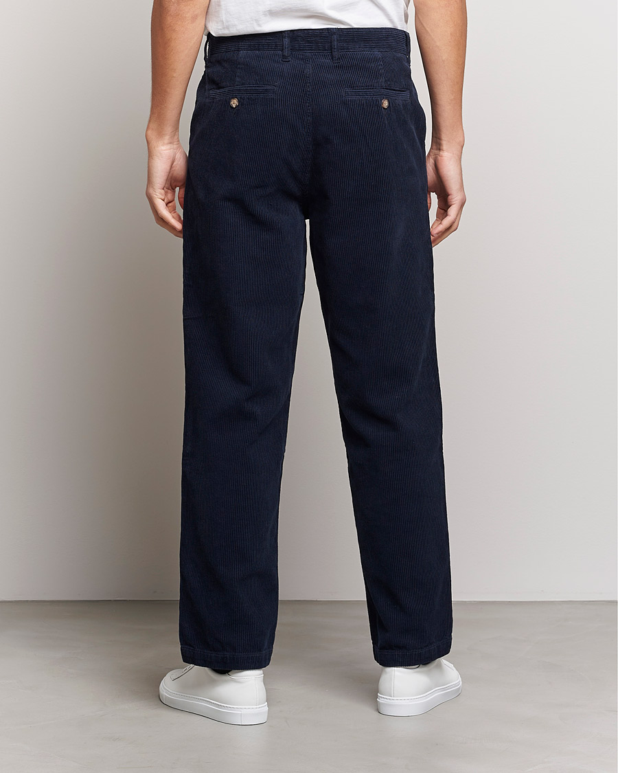 Homme | Pantalons | A Day's March | Redwood Cord Trousers Navy