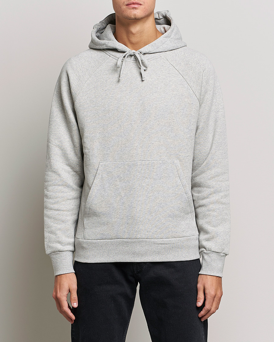 Homme | Soldes -30% | A Day's March | Lafayette Organic Cotton Hoodie Grey Melange