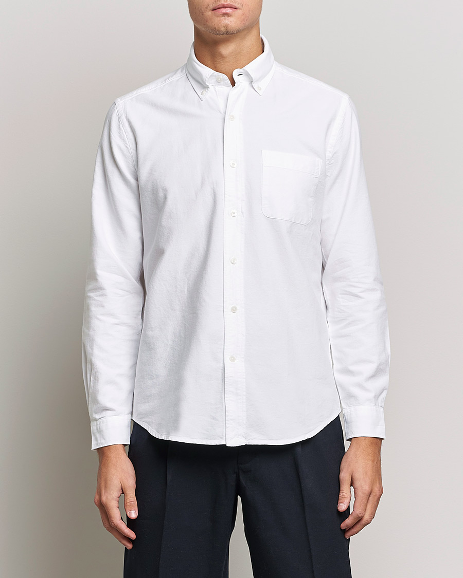 Homme |  | A Day\'s March | Moorgate Dyed Oxford Shirt White