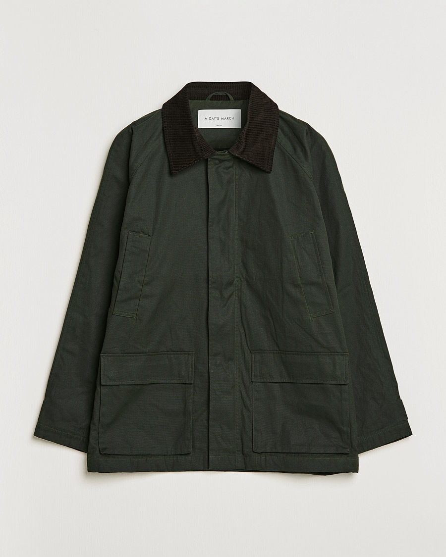 Homme | Manteaux Et Vestes | A Day's March | Stour Waxed Jacket Olive