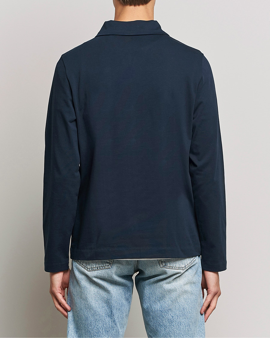 Homme | Pulls Et Tricots | A Day's March | Branford Long Sleeve Jersey Polo Navy