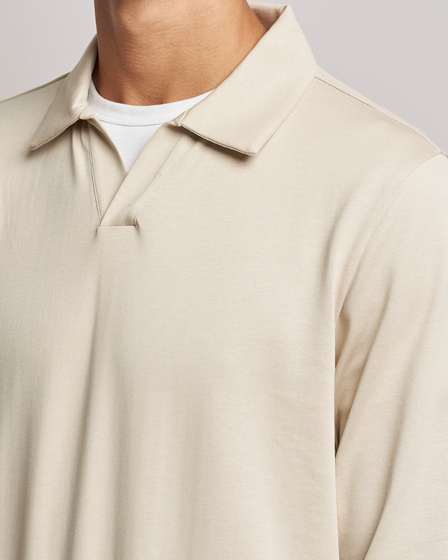 Homme | Pulls Et Tricots | A Day's March | Branford Long Sleeve Jersey Polo Sand