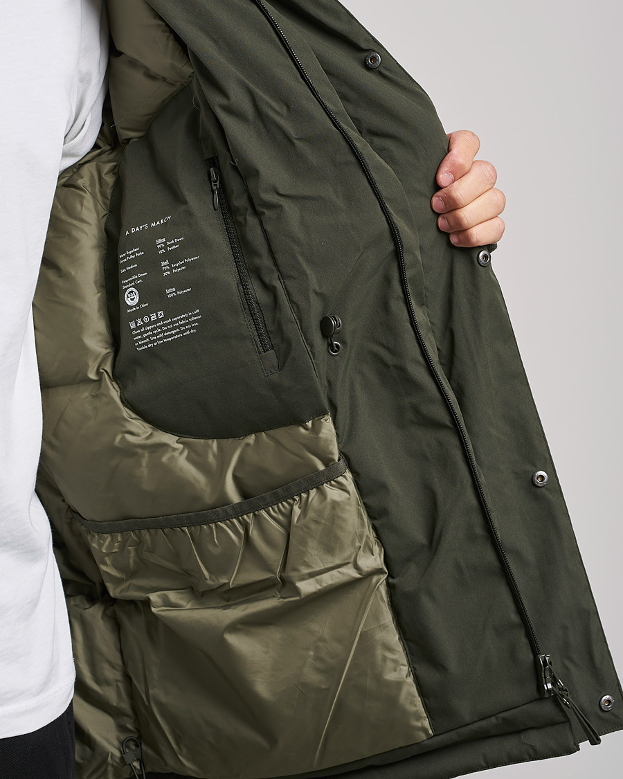Homme | Manteaux Et Vestes | A Day's March | Caraz Puffer Parka Olive