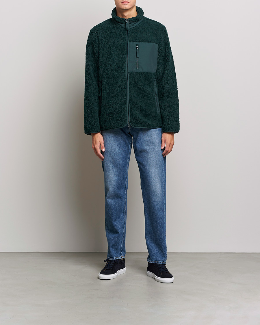 Homme | Pulls Et Tricots | A Day's March | Granån Recycled Fleece Jacket Bottle Green