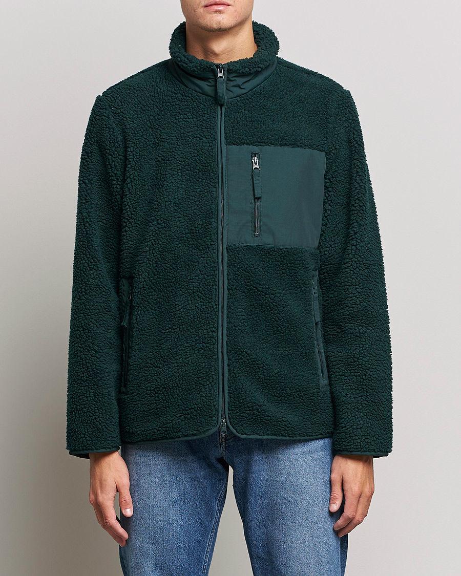 Homme | Pulls Et Tricots | A Day's March | Granån Recycled Fleece Jacket Bottle Green