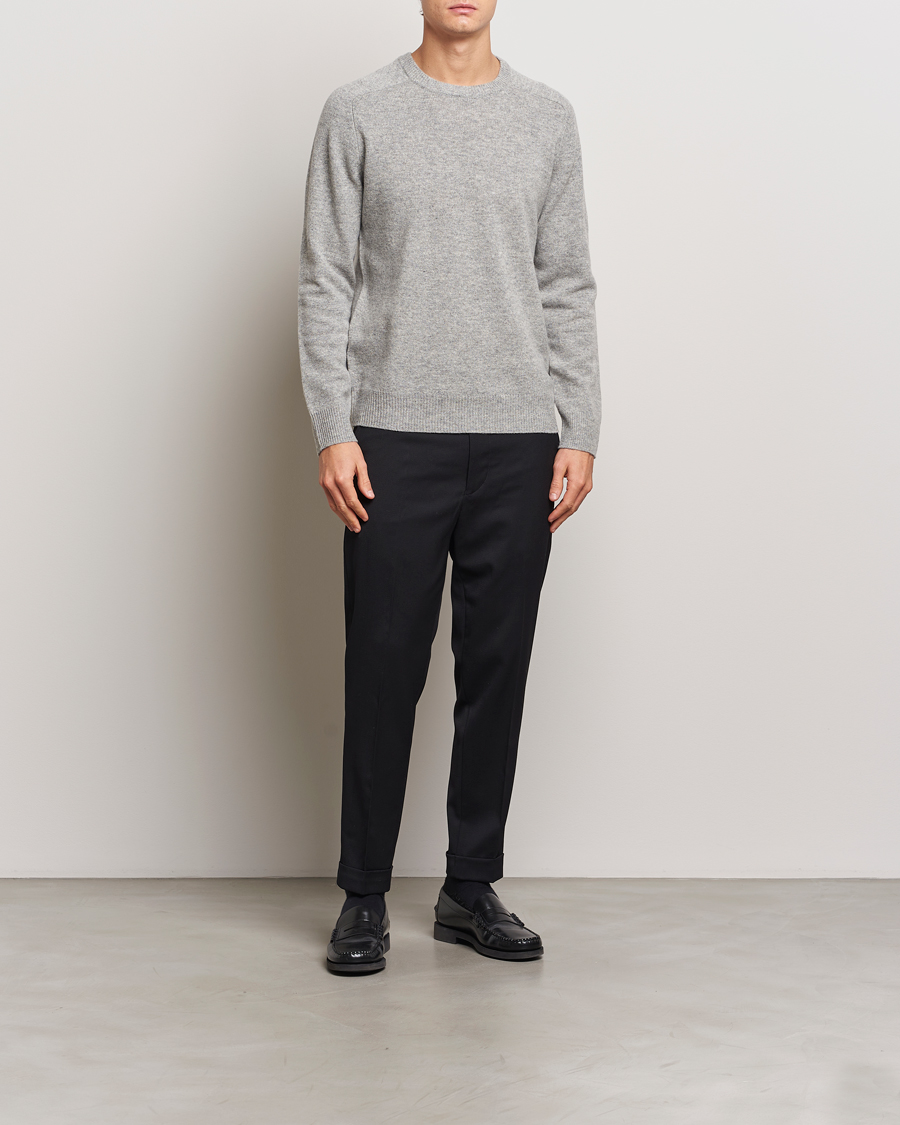 Homme | Pulls Et Tricots | A Day's March | Brodick Lambswool Sweater Grey Melange