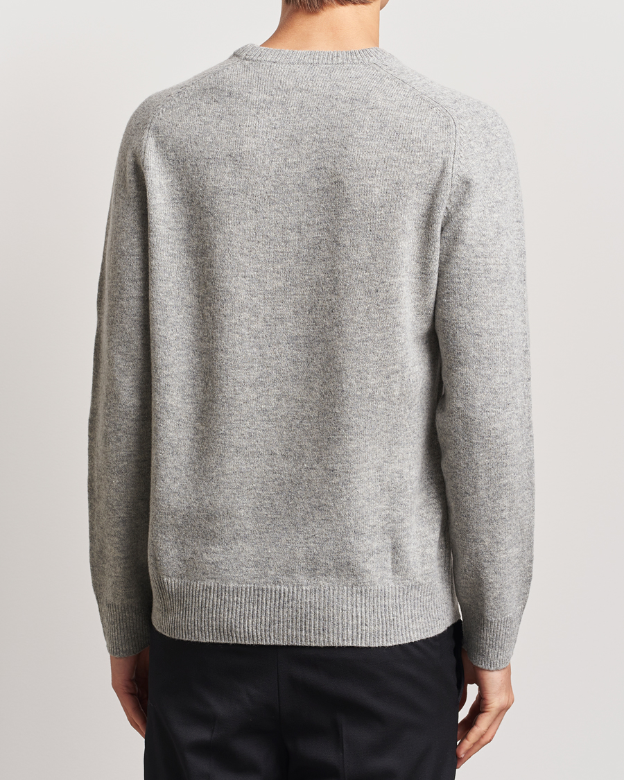 Homme | Pulls Et Tricots | A Day's March | Brodick Lambswool Sweater Grey Melange