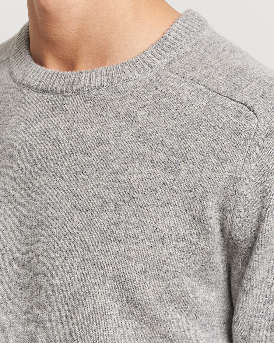 Homme | Pulls Et Tricots | A Day's March | Brodick Lambswool Sweater Grey Melange