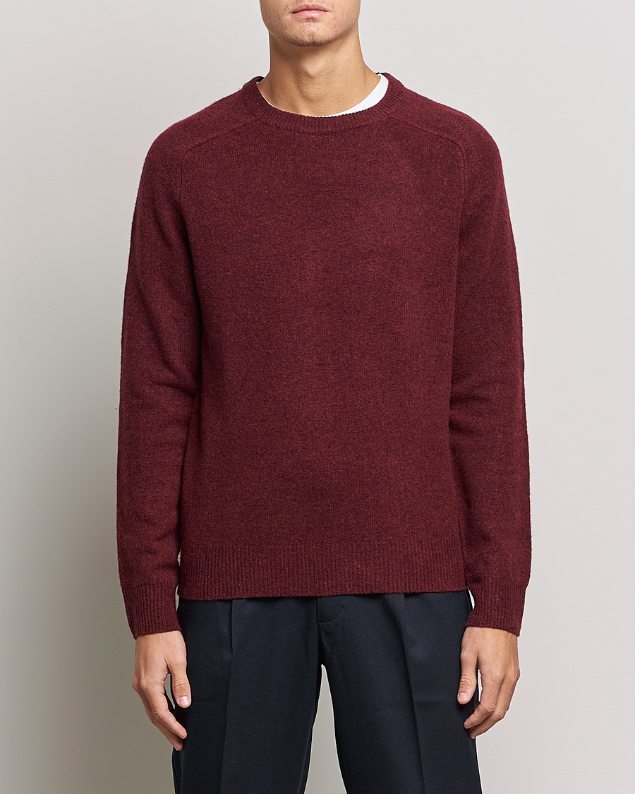 Homme | Pulls Et Tricots | A Day's March | Brodick Lambswool Sweater Wine