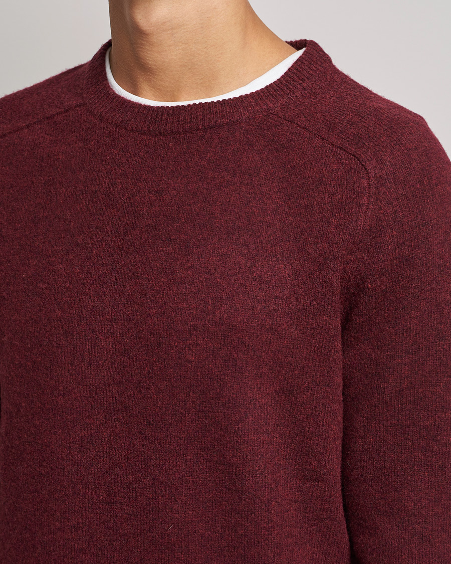 Homme | Pulls Et Tricots | A Day's March | Brodick Lambswool Sweater Wine