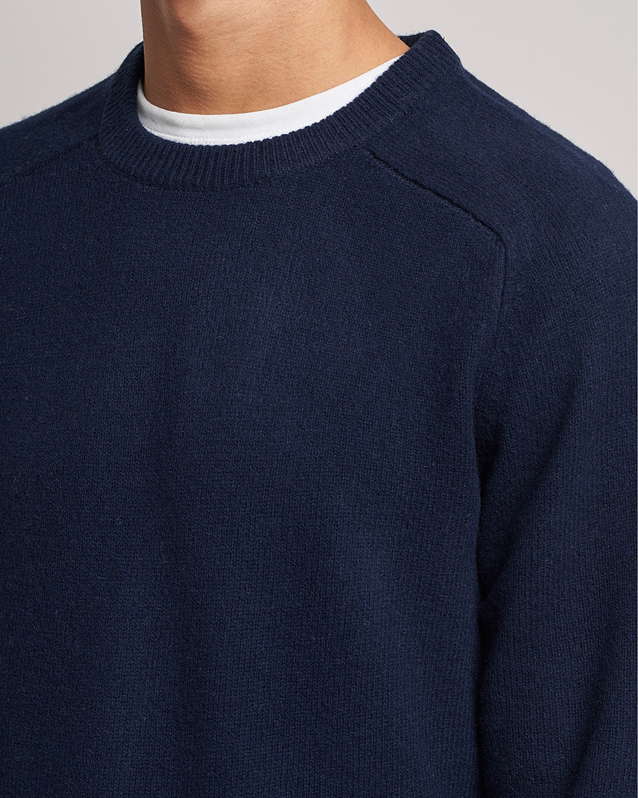 Homme | Pulls Et Tricots | A Day's March | Brodick Lambswool Sweater Navy