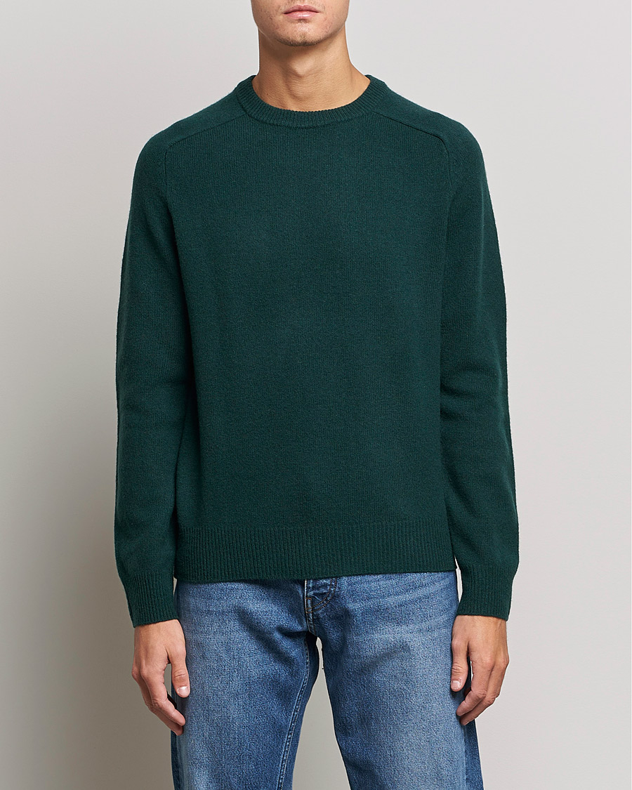 Homme | Pulls Et Tricots | A Day's March | Brodick Lambswool Sweater Bottle Green