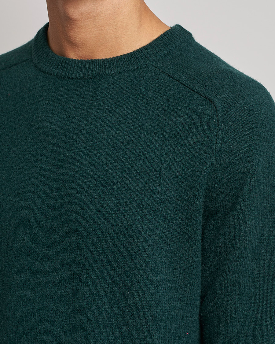 Homme | Pulls Et Tricots | A Day's March | Brodick Lambswool Sweater Bottle Green