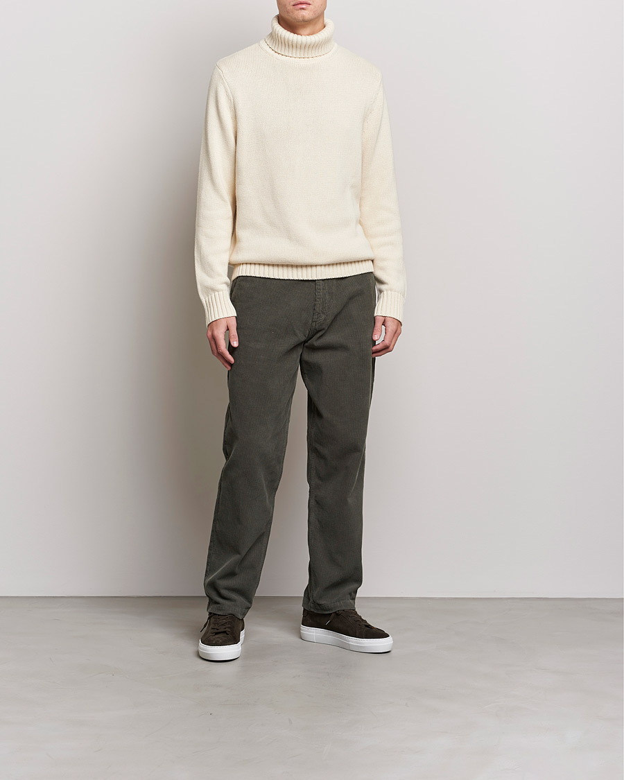 Homme | Pulls Et Tricots | A Day's March | Forres Cotton/Cashmere Rollneck Off White