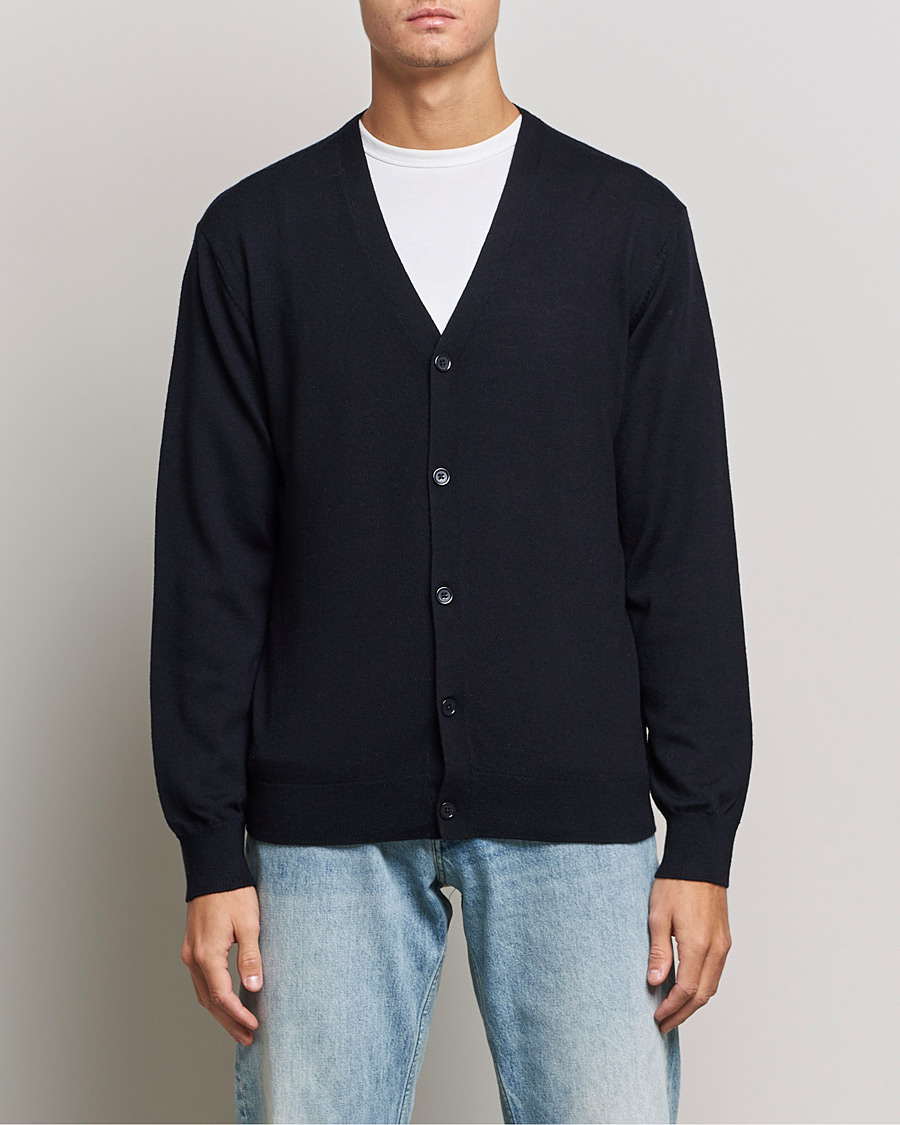 Homme | Pulls Et Tricots | A Day's March | Oca Merino Cardigan Navy