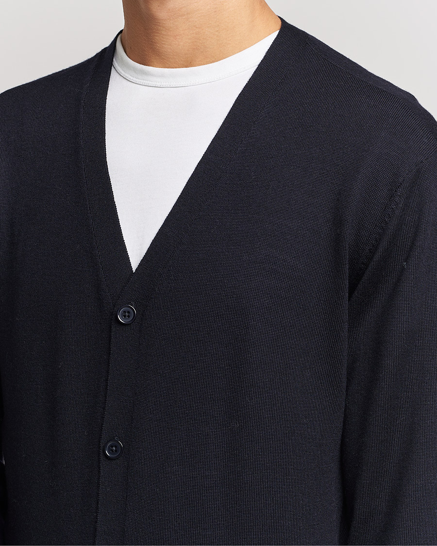 Homme | Pulls Et Tricots | A Day's March | Oca Merino Cardigan Navy