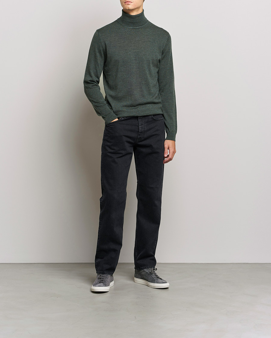 Homme | Pulls Et Tricots | A Day's March | Nela Merino Rollneck Moss Melange
