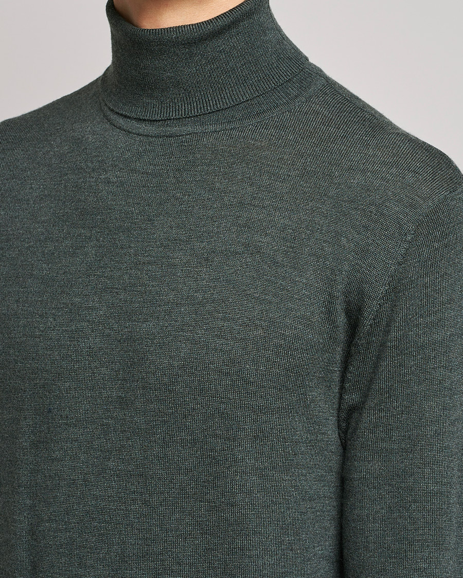 Homme | Pulls Et Tricots | A Day's March | Nela Merino Rollneck Moss Melange