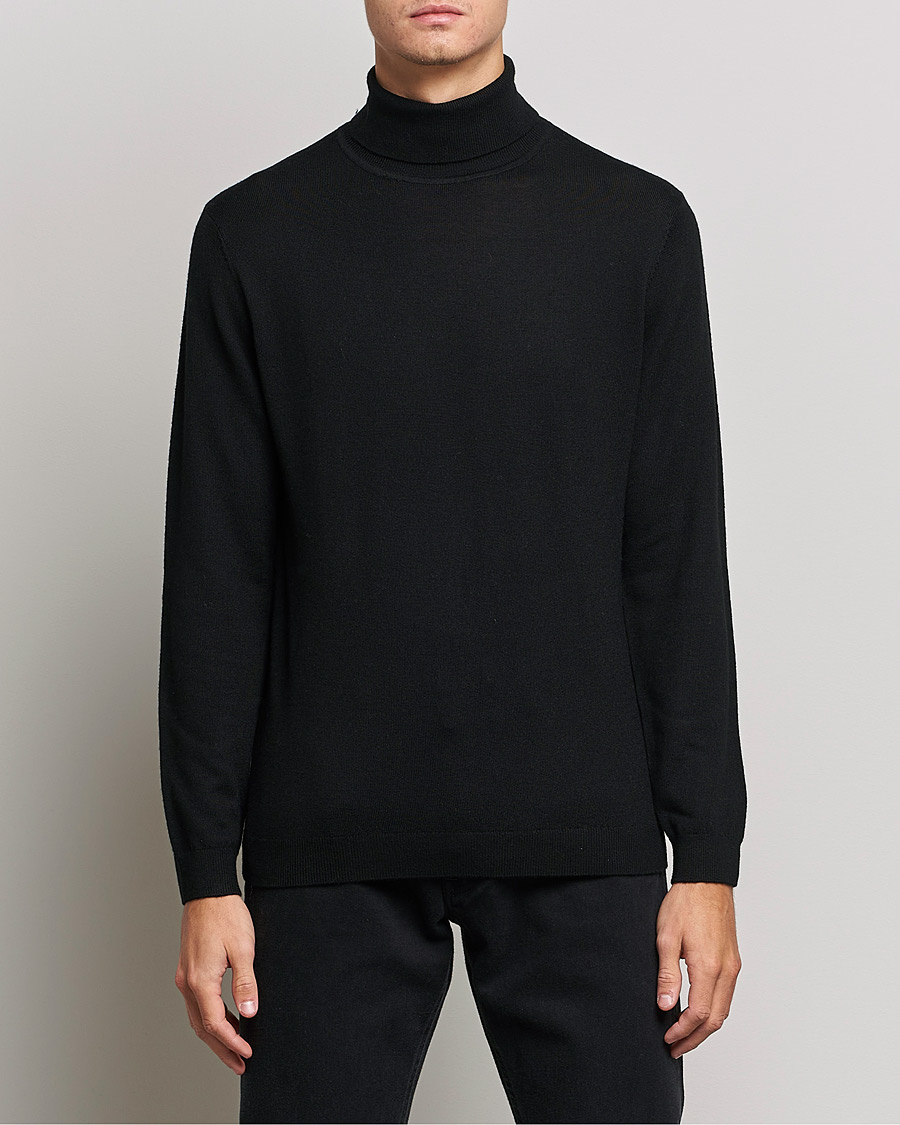 Homme | Pulls Et Tricots | A Day's March | Nela Merino Rollneck Black