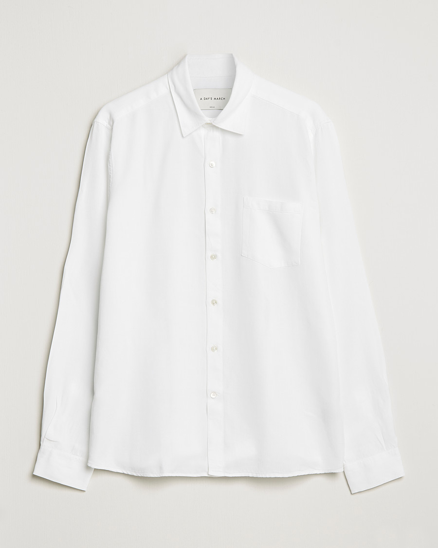Homme | Chemises | A Day's March | Daintree Lyocell Shirt White