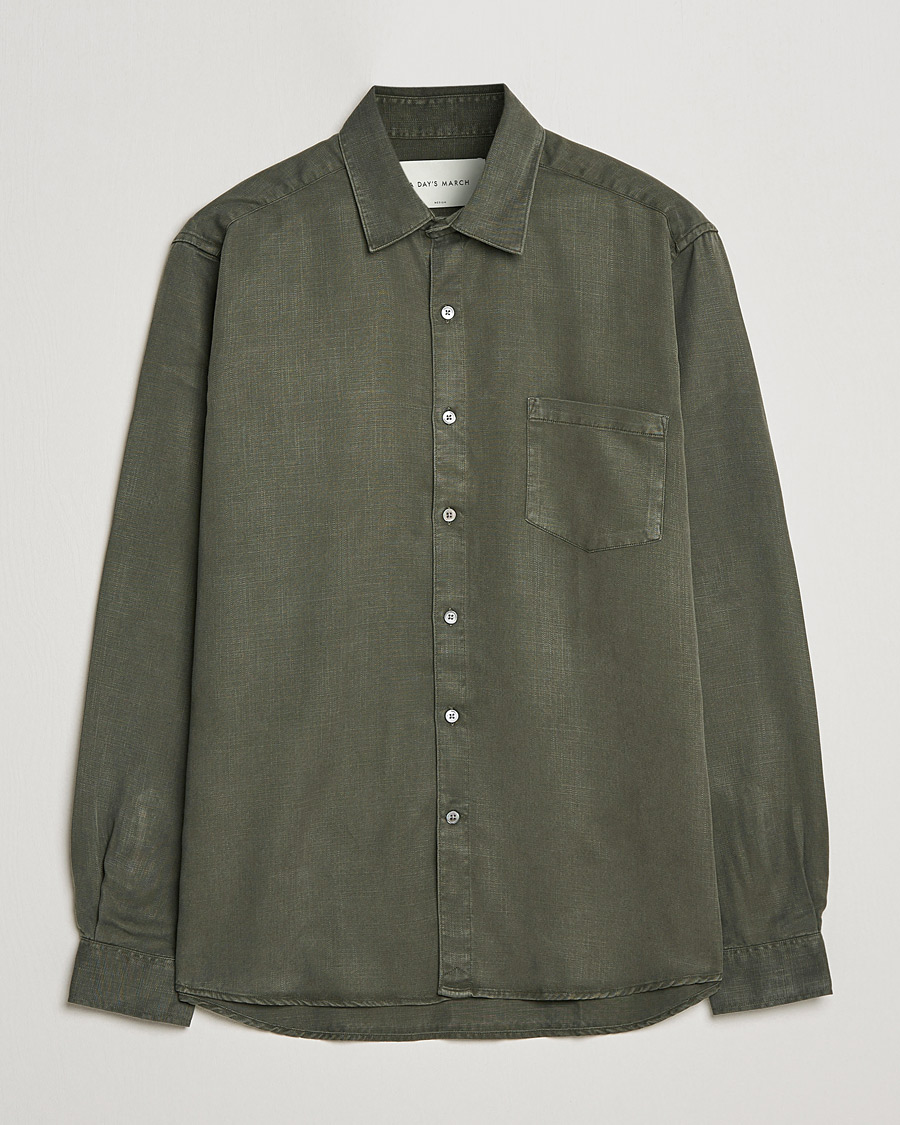 Homme | Chemises | A Day's March | Daintree Lyocell Shirt Olive
