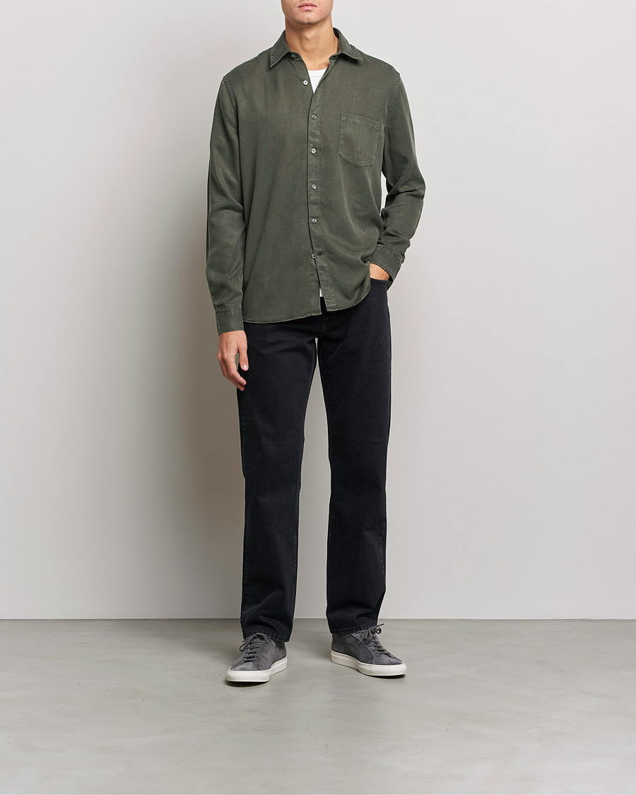Homme | Chemises | A Day's March | Daintree Lyocell Shirt Olive